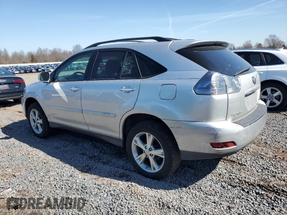 2008 Lexus RX 400h with VIN JTJHW31U682856775, listed as a Copart auction lot 48847335 with 313,385 mi miles and Salvage Title. Bid and sale history available at DreamBid. Image 2.