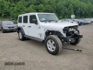 2022 Jeep Wrangler Unlimited Willys with VIN 1C4HJXDN4NW122752, listed as a Copart auction lot 58644854 with Not Provided miles and Salvage Title. Bid and sale history available at DreamBid. Image 4.