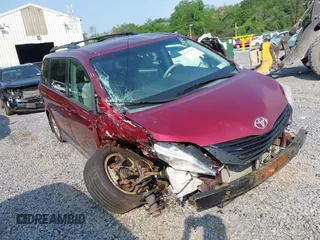 2013 Toyota Sienna LE AAS with VIN 5TDKK3DC8DS369863, listed as a IAAI auction lot 42485051 with 190,317 mi miles and . Bid and sale history available at DreamBid. Image 1.
