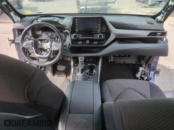 2022 Toyota Highlander LE with VIN 5TDBZRBH6NS574953, listed as a Copart auction lot 61463305 with Not provided miles and Salvage title. Bid and sale history available at DreamBid. Image 8.