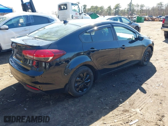 2018 Kia Forte LX with VIN 3KPFK4A76JE187194, listed as a IAAI auction lot 41926075 with 110,258 mi miles. Bid and sale history available at carsss.com. Image 4.