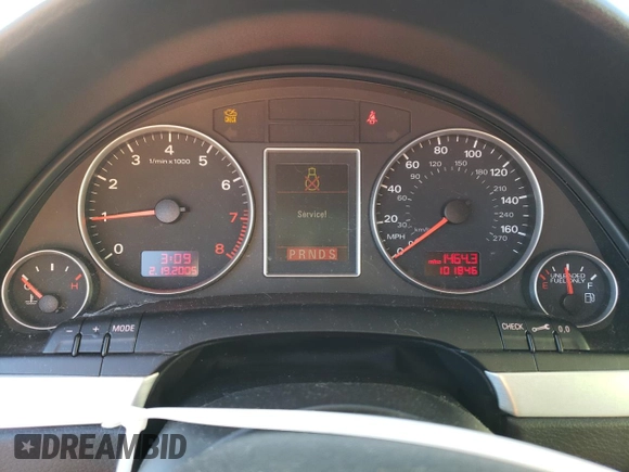 2007 Audi A4 2.0T with VIN WAUBF78E97A020121, listed as a Copart auction lot 44062605 with 101,846 mi miles and Clean Title. Bid and sale history available at carsss.com. Image 9.