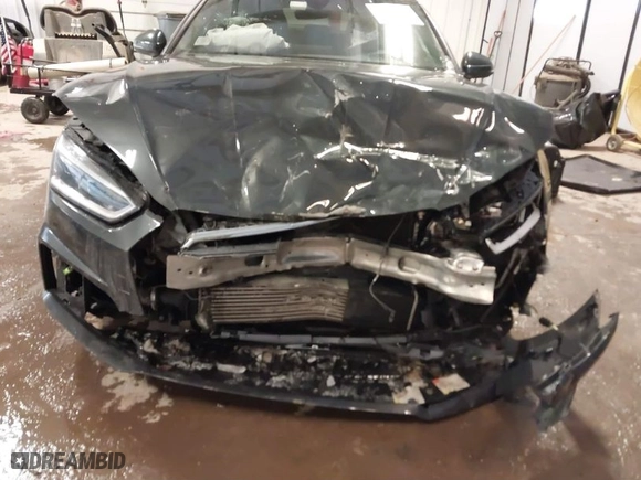 2018 Audi A5 Sportback Prestige with VIN WAUFNCF58JA011045, listed as a IAAI auction lot 41594382 with 63,583 mi miles. Bid and sale history available at carsss.com. Image 6.