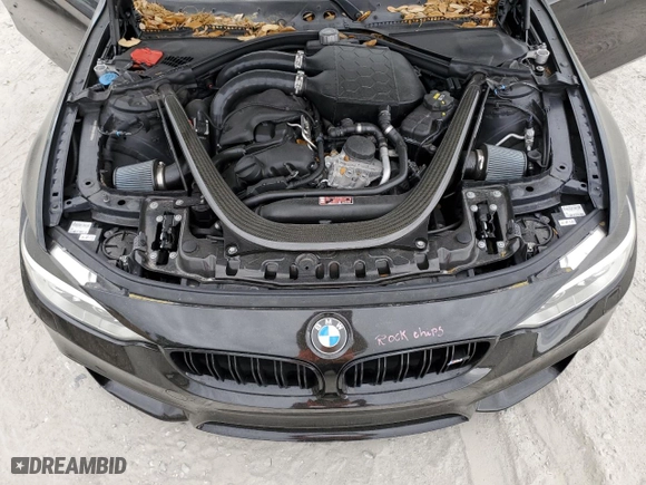 2017 BMW M4 with VIN WBS3R9C55HK709790, listed as a Copart auction lot 47598675 with 87,356 mi miles and Non Repairable. Bid and sale history available at carsss.com. Image 11.