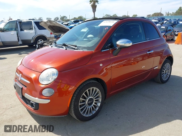 2012 FIAT 500 Gucci with VIN 3C3CFFER8CT370548, listed as a IAAI auction lot 42028846 with 74,091 mi miles. Bid and sale history available at carsss.com. Image 17.