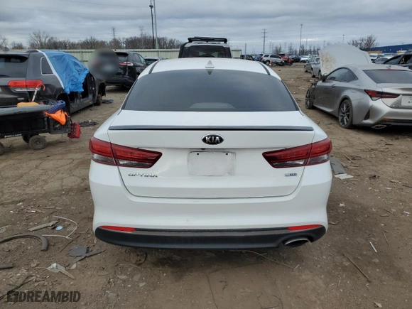 2017 Kia Optima LX 1.6T with VIN 5XXGT4L15HG170639, listed as a Copart auction lot 53292465 with 158,375 mi miles and Clean Title. Bid and sale history available at carsss.com. Image 6.