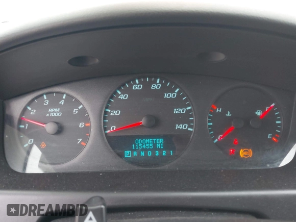 2010 Chevrolet Impala LS with VIN 2G1WA5EK5A1118848, listed as a IAAI auction lot 41942193 with 115,455 mi miles and . Bid and sale history available at DreamBid. Image 7.