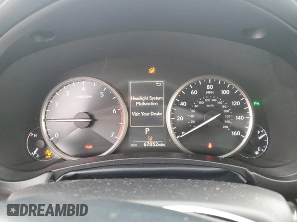 2018 Lexus NX 300 with VIN JTJBARBZ4J2177899, listed as a Copart auction lot 54820035 with 67,052 mi miles and Salvage title. Bid and sale history available at DreamBid. Image 9.
