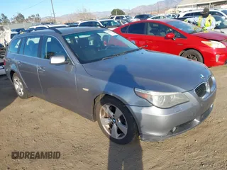 2007 BMW 5 Series 530xi with VIN WBANN73527CN04174, listed as a IAAI auction lot 41401304 with 114,405 mi miles and . Bid and sale history available at DreamBid. Image 1.