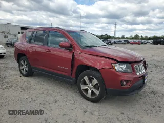 2017 Jeep Compass High Altitude with VIN 1C4NJDEBXHD128299, listed as a Copart auction lot 52846095 with 64,395 mi miles and Salvage Title. Bid and sale history available at DreamBid. Image 4.