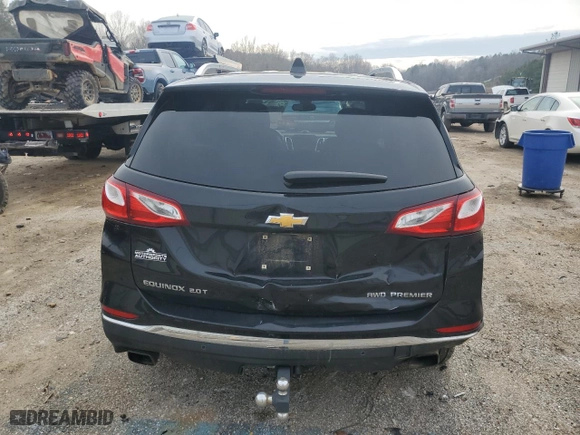2020 Chevrolet Equinox Premier with VIN 2GNAXYEX9L6227016, listed as a Copart auction lot 43184995 with 136,241 mi miles and Salvage Title. Bid and sale history available at carsss.com. Image 6.