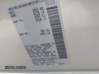 2024 Nissan Altima SV z VIN 1N4BL4DV9RN376831, wystawiony jako IAAI lot #42267436 z przebiegiem 24 996 mil mil oraz . Historia ofert i sprzedaży dostępna na DreamBid. Obrazek 9.