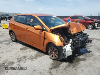 2015 Hyundai Accent GS with VIN KMHCT5AE2FU221236, listed as a Copart auction lot 53958695 with 46,265 mi miles and Salvage Title. Bid and sale history available at carsss.com. Image 4.