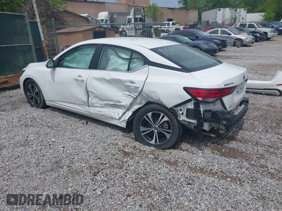 2023 Nissan Sentra SV with VIN 3N1AB8CV3PY223222, listed as a IAAI auction lot 42154578 with 24,943 mi miles and . Bid and sale history available at DreamBid. Image 3.