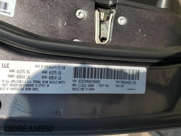 2019 Chrysler 300 Touring with VIN 2C3CCAAG6KH556001, listed as a Copart auction lot 44787485 with 183,323 mi miles and Non Repairable. Bid and sale history available at carsss.com. Image 13.