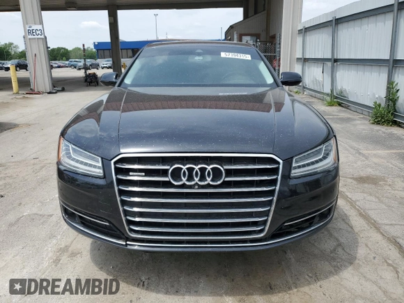 2015 Audi A8 4.0T z VIN WAU32AFD8FN001493, wystawiony jako Copart lot #57394315 z przebiegiem 120 464 mil mil oraz Szkoda całkowita • Salvage title. Historia ofert i sprzedaży dostępna na DreamBid. Obrazek 5.