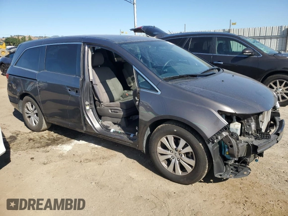 2015 Honda Odyssey EX z VIN 5FNRL5H42FB038651, wystawiony jako Copart lot #58861135 z przebiegiem 98 358 mil mil oraz Szkoda całkowita • Salvage title. Historia ofert i sprzedaży dostępna na DreamBid. Obrazek 4.