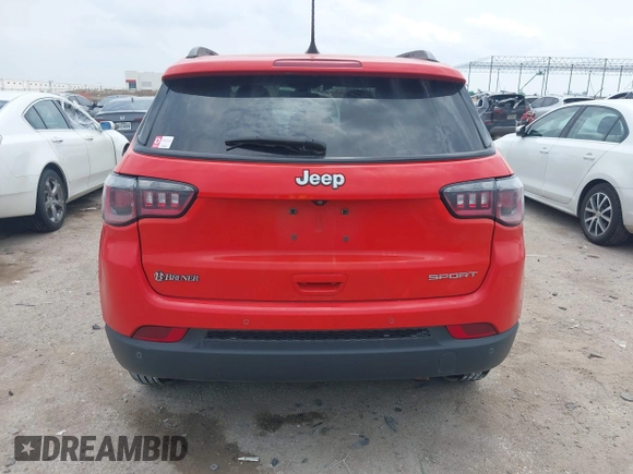 2018 Jeep Compass Sport with VIN 3C4NJCAB0JT461627, listed as a IAAI auction lot 42279936 with 126,930 mi miles and . Bid and sale history available at DreamBid. Image 16.