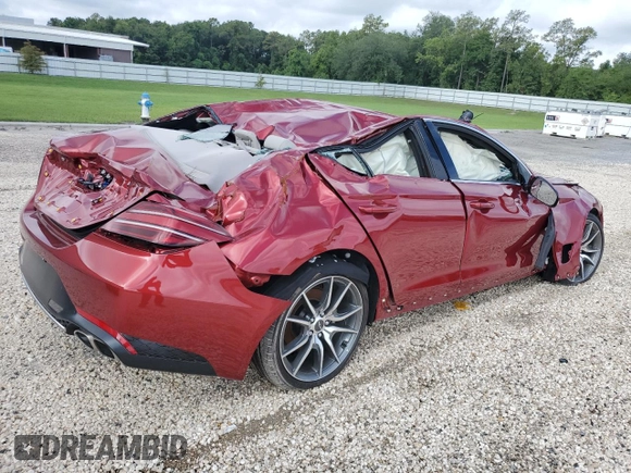 2023 Genesis G70 2.0T with VIN KMTG34TA6PU132430, listed as a Copart auction lot 61281374 with Not Provided miles and Non Repairable. Bid and sale history available at DreamBid. Image 3.