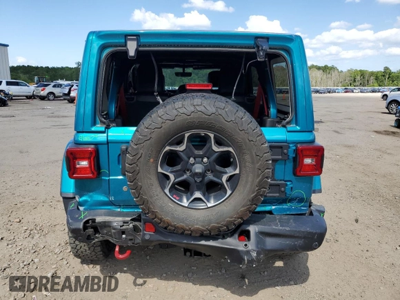 2020 Jeep Wrangler Unlimited Recon with VIN 1C4HJXFN1LW265670, listed as a Copart auction lot 60107184 with 39,054 mi miles and Clean title. Bid and sale history available at DreamBid. Image 6.