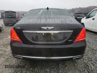 2018 Genesis G90 3.3T Premium with VIN KMHG34JA2JU041580, listed as a Copart auction lot 83837604 with 67,258 mi miles and Salvage Title. Bid and sale history available at carsss.com. Image 6.