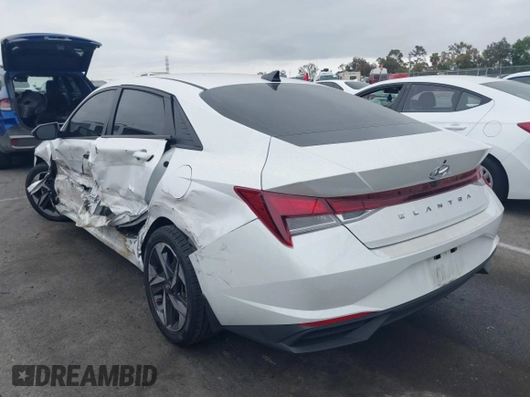 2023 Hyundai Elantra SEL with VIN 5NPLS4AG8PH097908, listed as a IAAI auction lot 42206969 with 42,599 mi miles and . Bid and sale history available at DreamBid. Image 3.