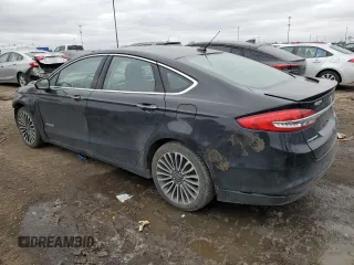 2018 Ford Fusion Hybrid Titanium with VIN 3FA6P0RU4JR206232, listed as a Copart auction lot 43419565 with 92,565 mi miles and Salvage Title. Bid and sale history available at carsss.com. Image 2.