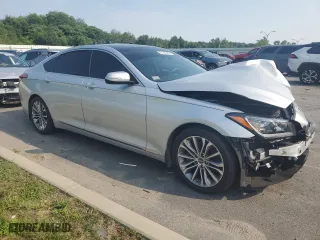 2017 Genesis G80 3.8L with VIN KMHGN4JE7HU191949, listed as a Copart auction lot 61869804 with 73,449 mi miles and Salvage Title. Bid and sale history available at carsss.com. Image 4.