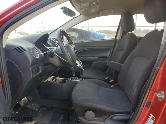 2019 Mitsubishi Mirage G4 SE with VIN ML32F4FJ9KHF10405, listed as a Copart auction lot 89288195 with 100,822 mi miles and Salvage Title. Bid and sale history available at carsss.com. Image 7.