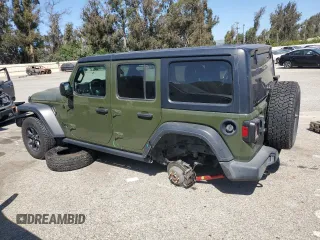 2021 Jeep Wrangler Unlimited Willys z VIN 1C4HJXDN5MW683606, wystawiony jako Copart lot #57485965 z przebiegiem 71 574 mil mil oraz Szkoda całkowita • Salvage title. Historia ofert i sprzedaży dostępna na DreamBid. Obrazek 2.