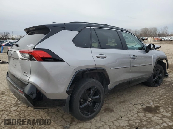 2021 Toyota RAV4 Hybrid XSE z VIN 4T3E6RFV2MU060908, wystawiony jako Copart lot #44738455 z przebiegiem 74 536 mil mil oraz Szkoda całkowita • Salvage title. Historia ofert i sprzedaży dostępna na DreamBid. Obrazek 3.