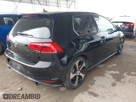 2015 Volkswagen GTI S with VIN 3VWY47AU8FM085061, listed as a IAAI auction lot 41566520 with 107,498 mi miles and . Bid and sale history available at DreamBid. Image 4.