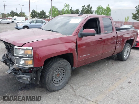 2015 Chevrolet Silverado 1500 LT with VIN 1GCRCRECXFZ238190, listed as a IAAI auction lot 42056318 with 102,040 mi miles. Bid and sale history available at carsss.com. Image 2.
