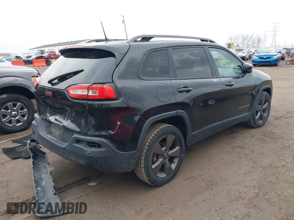2016 Jeep Cherokee Latitude with VIN 1C4PJLCB1GW256777, listed as a IAAI auction lot 41150466 with 133,000 mi miles. Bid and sale history available at carsss.com. Image 4.