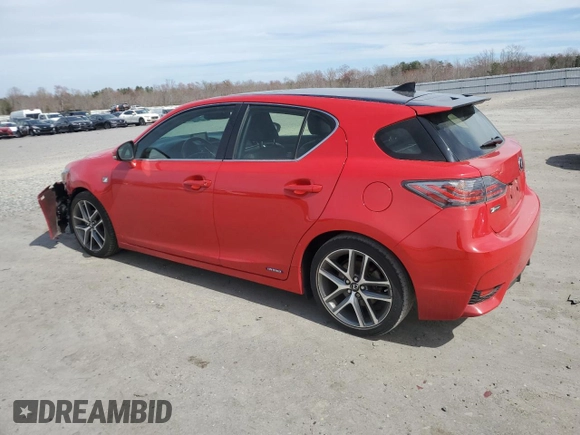 2015 Lexus CT 200h z VIN JTHKD5BHXF2238284, wystawiony jako Copart lot #49530865 z przebiegiem 142 844 mil mil oraz Szkody całkowita. Historia ofert i sprzedaży dostępna na DreamBid. Obrazek 2.