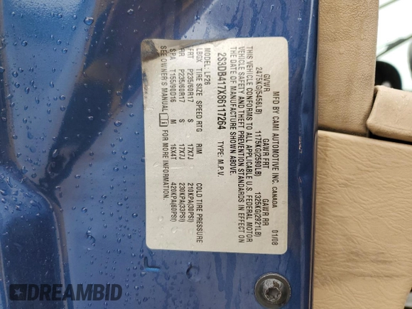 2008 Suzuki XL7 Luxury with VIN 2S3DB417X86117264, listed as a Copart auction lot 78729744 with 94,906 mi miles and Salvage title. Bid and sale history available at DreamBid. Image 13.