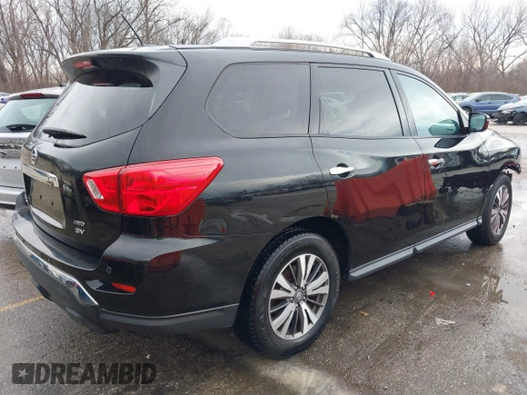 2017 Nissan Pathfinder SL with VIN 5N1DR2MM9HC664948, listed as a IAAI auction lot 41213747 with 93,521 mi miles. Bid and sale history available at carsss.com. Image 4.