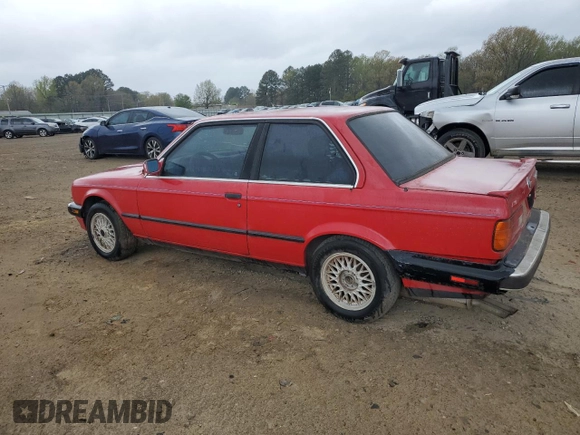 1988 BMW 3 Series 325iS with VIN WBAAA2303J8260983, listed as a Copart auction lot 76804604 with 229,222 mi miles and Salvage Title. Bid and sale history available at carsss.com. Image 2.