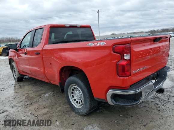 2021 Chevrolet Silverado 1500 Work Truck with VIN 1GCRYAEF0MZ357134, listed as a Copart auction lot 46982905 with Not Provided miles and Salvage Title. Bid and sale history available at DreamBid. Image 2.
