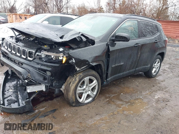 2023 Jeep Compass Latitude z VIN 3C4NJDBN4PT538846, wystawiony jako IAAI lot #41692514 z przebiegiem 13 057 mil mil oraz . Historia ofert i sprzedaży dostępna na DreamBid. Obrazek 17.