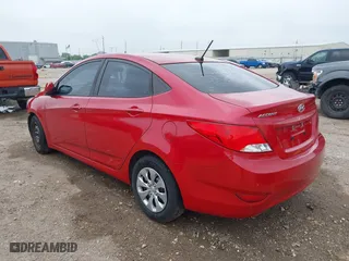 2016 Hyundai Accent SE with VIN KMHCT4AE6GU125539, listed as a IAAI auction lot 41906648 with 100,323 mi miles. Bid and sale history available at carsss.com. Image 3.