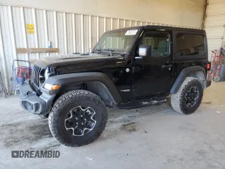 2021 Jeep Wrangler Sport S with VIN 1C4GJXAN1MW681030, listed as a Copart auction lot 79663324 with 38,526 mi miles and Salvage Title. Bid and sale history available at DreamBid. Image 1.