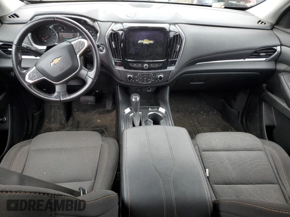2019 Chevrolet Traverse LT Cloth with VIN 1GNERGKW7KJ178501, listed as a Copart auction lot 55826025 with 185,742 mi miles and Salvage title. Bid and sale history available at DreamBid. Image 8.