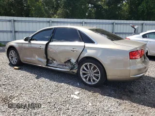 2012 Audi A8 L with VIN WAURVAFD3CN024063, listed as a Copart auction lot 81508834 with 92,002 mi miles and Salvage Title. Bid and sale history available at carsss.com. Image 2.
