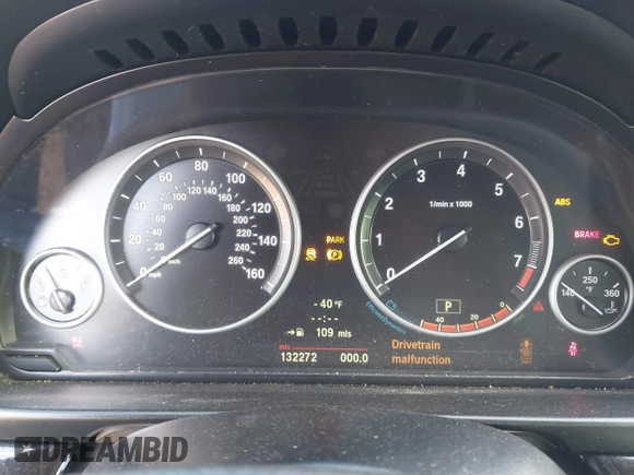 2012 BMW 5 Series 528i with VIN WBAXG5C56CDW92337, listed as a IAAI auction lot 41760655 with 132,272 mi miles. Bid and sale history available at carsss.com. Image 7.