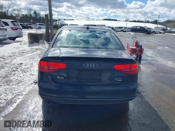 2014 Audi A4 Premium Plus with VIN WAUFFAFL7EN044343, listed as a IAAI auction lot 41636051 with 126,610 mi miles. Bid and sale history available at carsss.com. Image 16.