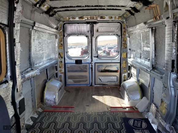 2019 Ram ProMaster Cargo Van with VIN 3C6TRVDG4KE523109, listed as a Copart auction lot 45537425 with 47,789 mi miles and Salvage Title. Bid and sale history available at carsss.com. Image 10.