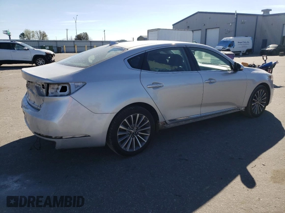 2017 Kia Cadenza Premium with VIN KNALB4J17H5086263, listed as a Copart auction lot 79861684 with 134,624 mi miles and Salvage Title. Bid and sale history available at carsss.com. Image 3.