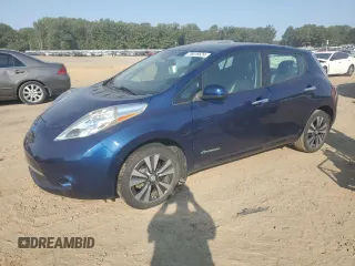 2016 Nissan LEAF S with VIN 1N4BZ0CP5GC303118, listed as a Copart auction lot 75615624 with 50,297 mi miles and Clean Title. Bid and sale history available at carsss.com. Image 1.