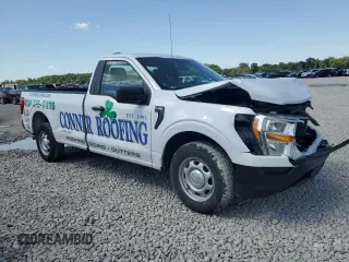 2021 Ford F-150 XL with VIN 1FTMF1CB2MKD60531, listed as a Copart auction lot 61488015 with 97,908 mi miles and Salvage title. Bid and sale history available at DreamBid. Image 4.